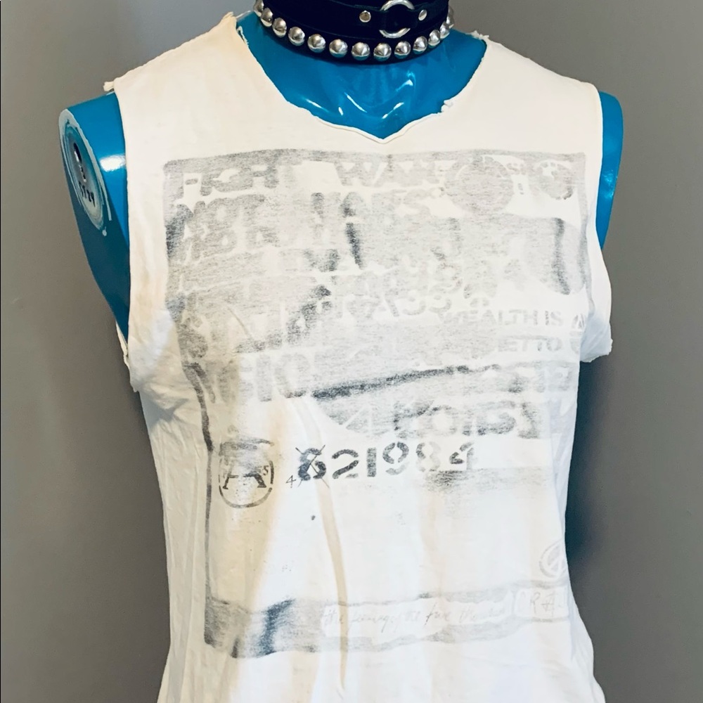 Rare CRASS - Vintage Shirt. Stencil - The Feeding Of The Five Thousand